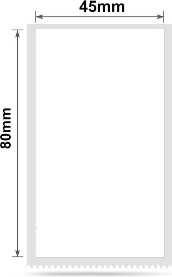 Niimbot - Labels B21(S/Pro)/B1/B3S(Pro)/K3/B31 - Wit - 45*80mm