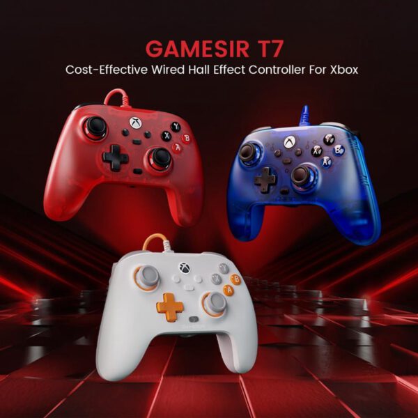 Gamesir T7 - Bedrade PC & Xbox Controller - Rood - Afbeelding 5