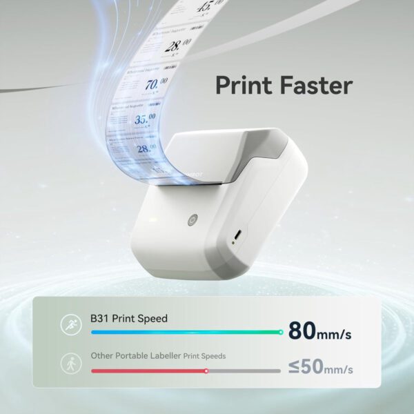 Niimbot B31 - Labelprinter - Grijs - Bluetooth-multi-verbinding - Afbeelding 11
