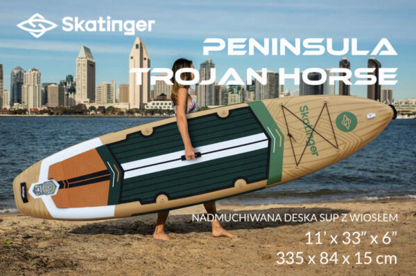 Skatinger Peninsula Trojan Horse 335x84x15 cm (11') touring SUP board - Afbeelding 7