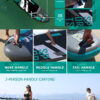 Skatinger Sports Grey 350x89x15 cm (11'6'') yoga SUP board - Afbeelding 7