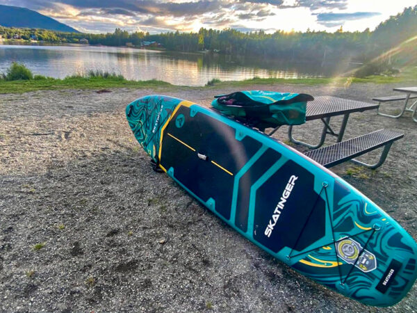 Skatinger Prana Magma Green 350x89x15 cm (11'6'') yoga SUP board - Afbeelding 4