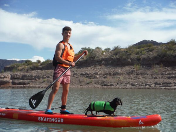 Skatinger Interstellar Red 350x81x15 cm (11') touring SUP board - Afbeelding 2