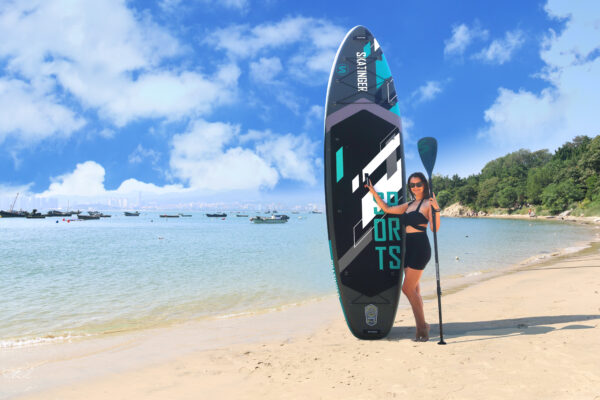 Skatinger Sports Grey 350x89x15 cm (11'6'') yoga SUP board - Afbeelding 6