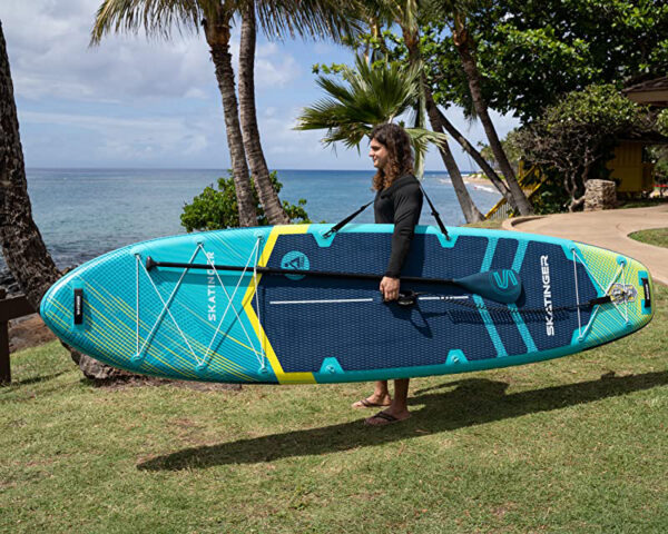 Skatinger Prana Meteor Blue 350x89x15 cm (11'6'') yoga SUP board - Afbeelding 8