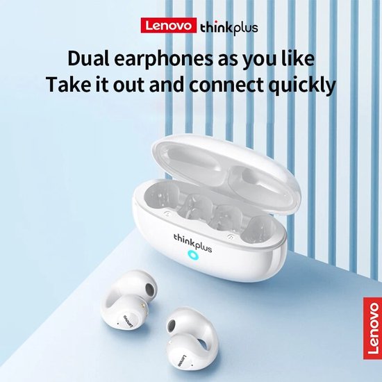 Lenovo XT83 II - Bluetooth oordopjes - Oorclip - Wit - Afbeelding 4
