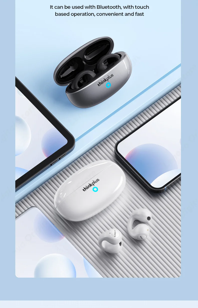 Lenovo XT83 II - Bluetooth oordopjes - Oorclip - Wit - Afbeelding 2