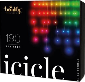 Twinkly Icicles - Kerstboomverlichting - 190 LED RGB