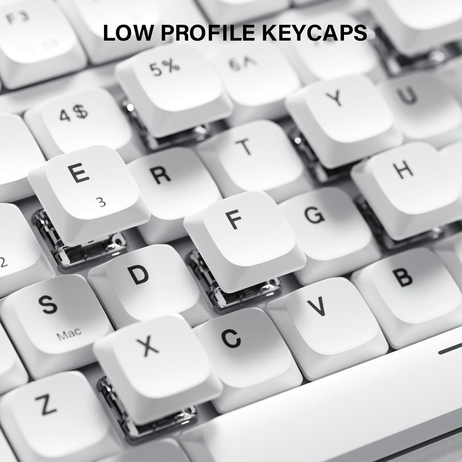 KZZI I75 - Toetsenbord - Wit - Low Profile - Red Switch - Afbeelding 4