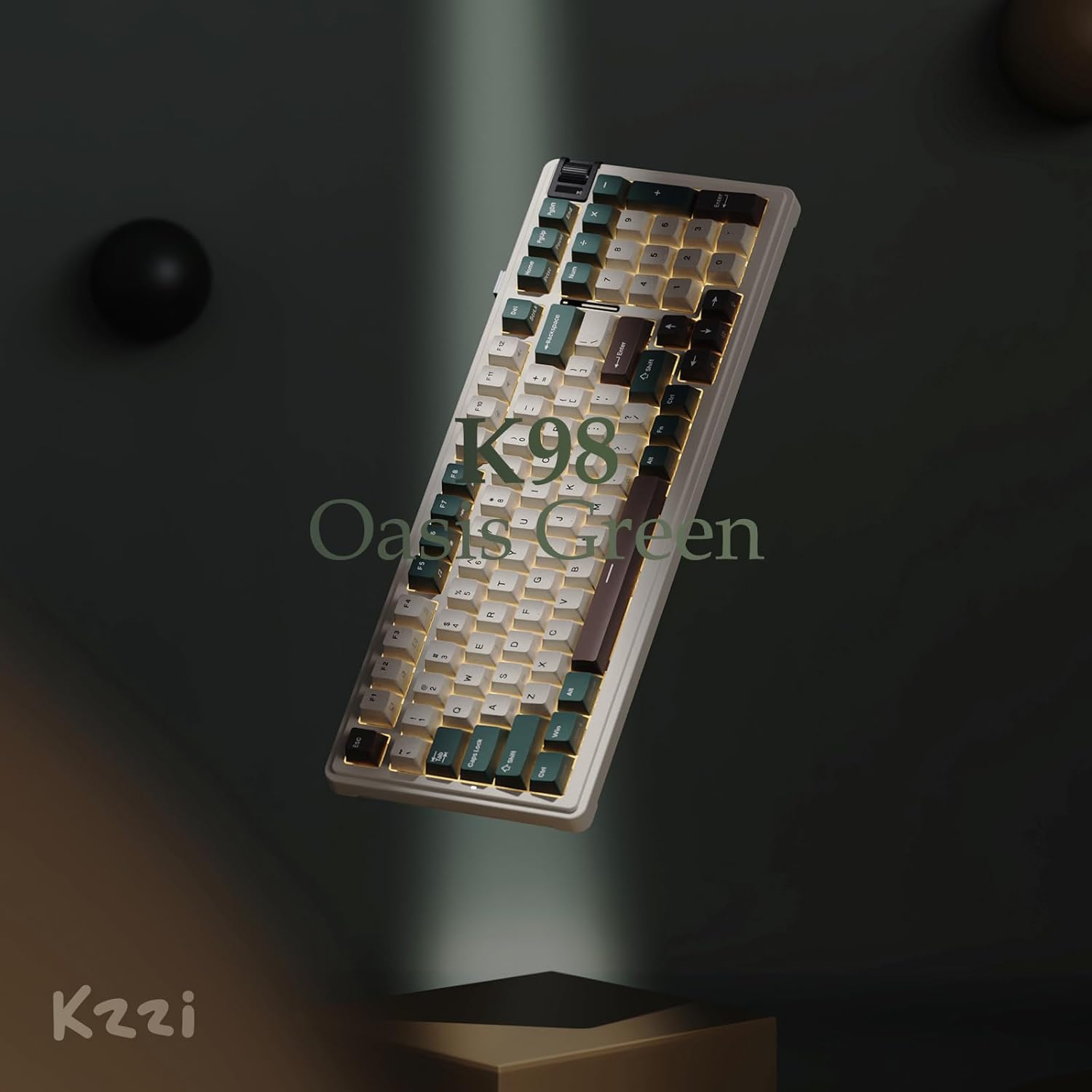 KZZI K98 - Toetsenbord - Oasis Green - Rainbow Switch - Afbeelding 2