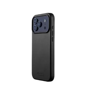 Mujjo Volledig lederen hoesje iPhone 17 Pro Max - Zwart