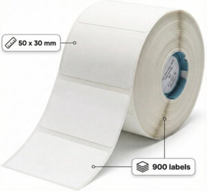 Niimbot Labels - Etiketten - voor K2/K3 - 50x30mm - 900 vellen - Wit