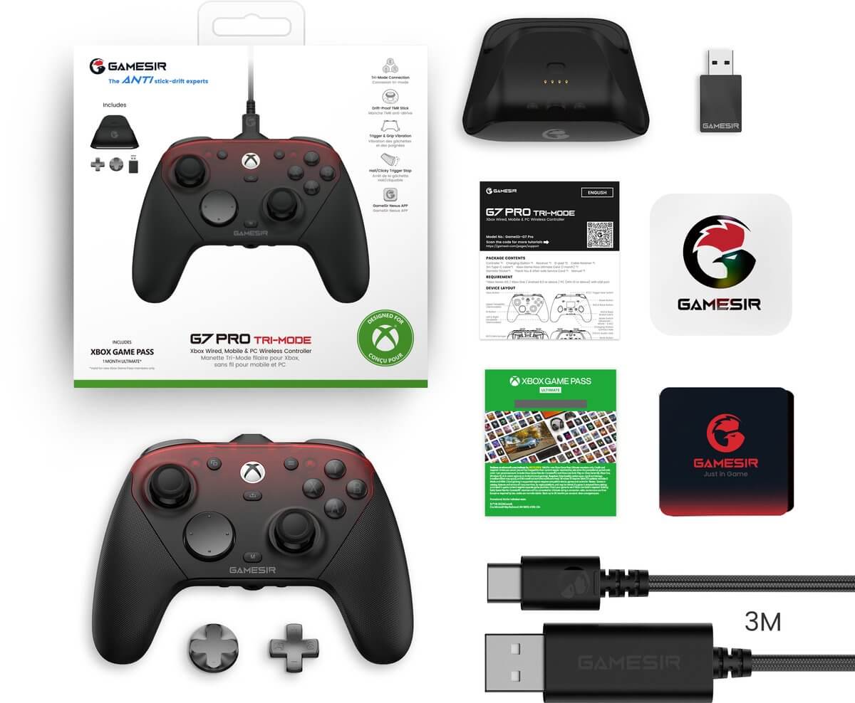 GameSir G7 Pro - Controller - Xbox Series X/S, Xbox One, PC en Android - Shadow Ember