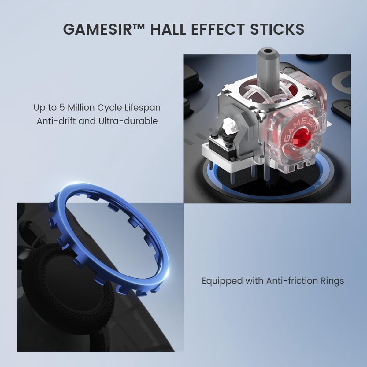 GameSir Super Nova - Controller - Voor Switch/Switch 2/PC/Mobile - Blauw