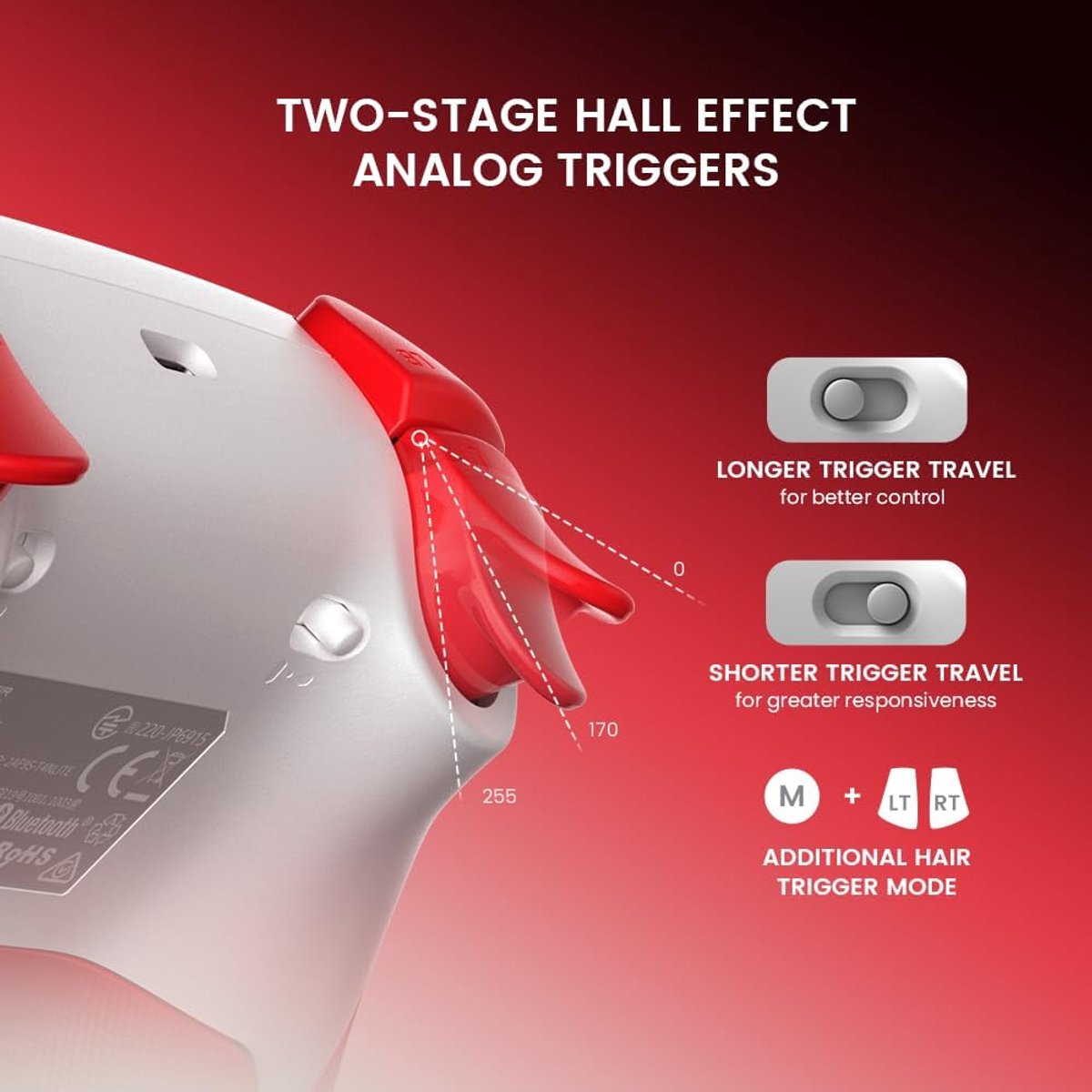 GameSir Super Nova - Controller - Voor Switch/Switch 2/PC/Mobile - Rood