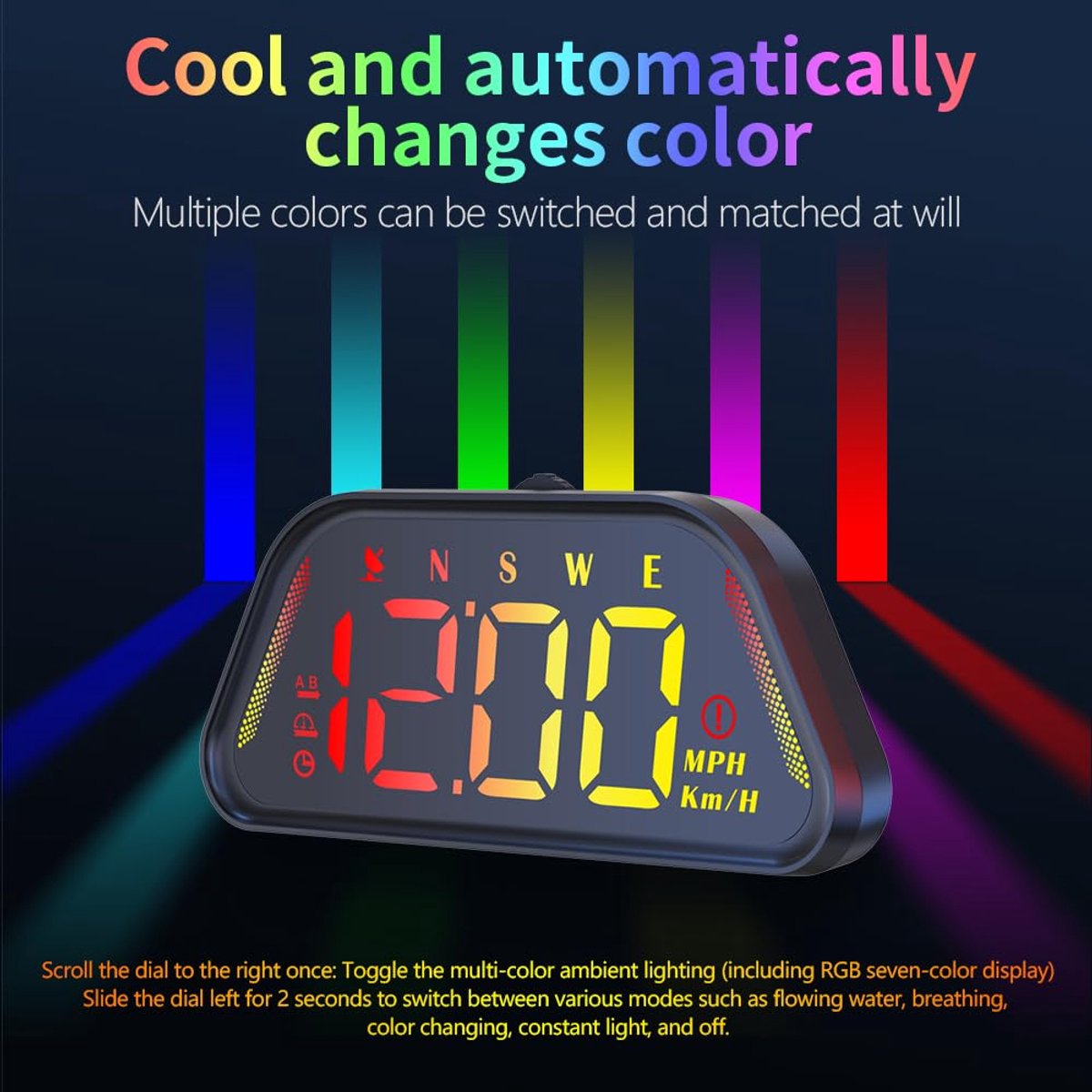 WiiYii G23 - HUD GPS-snelheidsmeter- Plug-and-play USB