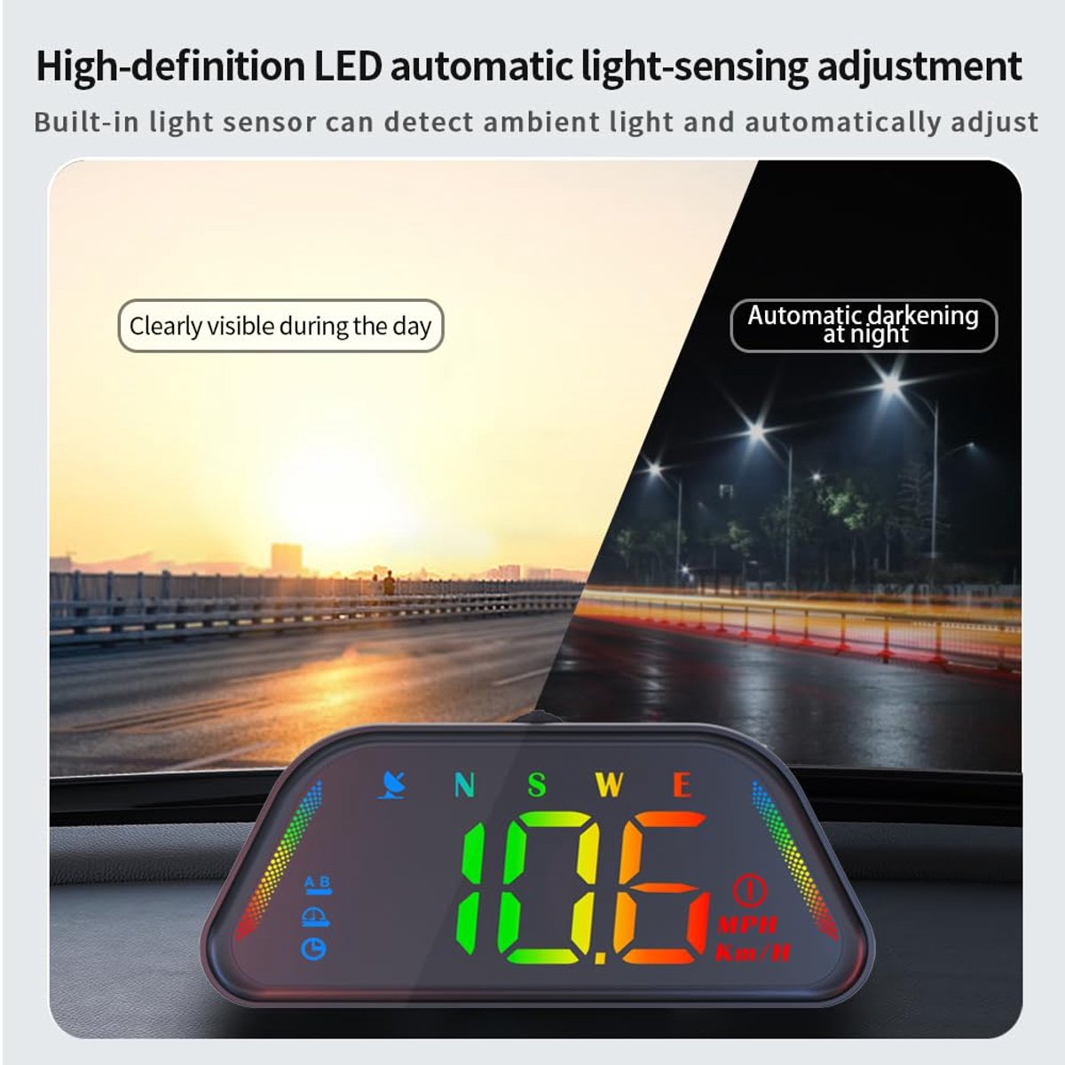 WiiYii G23 - HUD GPS-snelheidsmeter- Plug-and-play USB