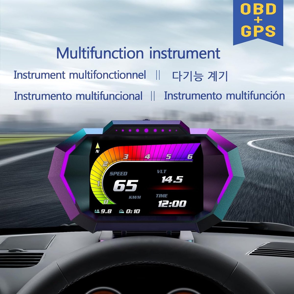 WiiYii P24 - OBD2 - HUD - Snelheidsmeter