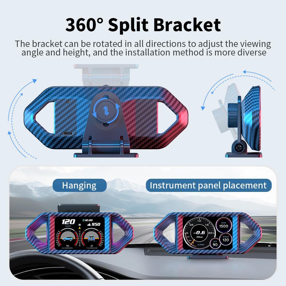 Wiiyii P26 - HUD - OBD2 Meter - GPS - USB Aansluiting