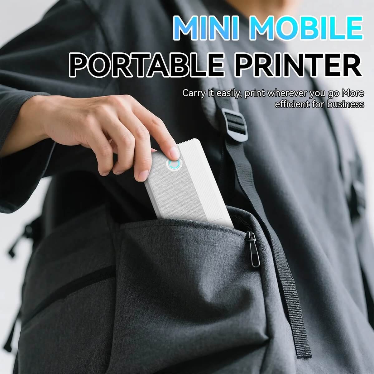 PeriPage P81 - Draagbare Bluetooth Printer - Grijs - Thermisch