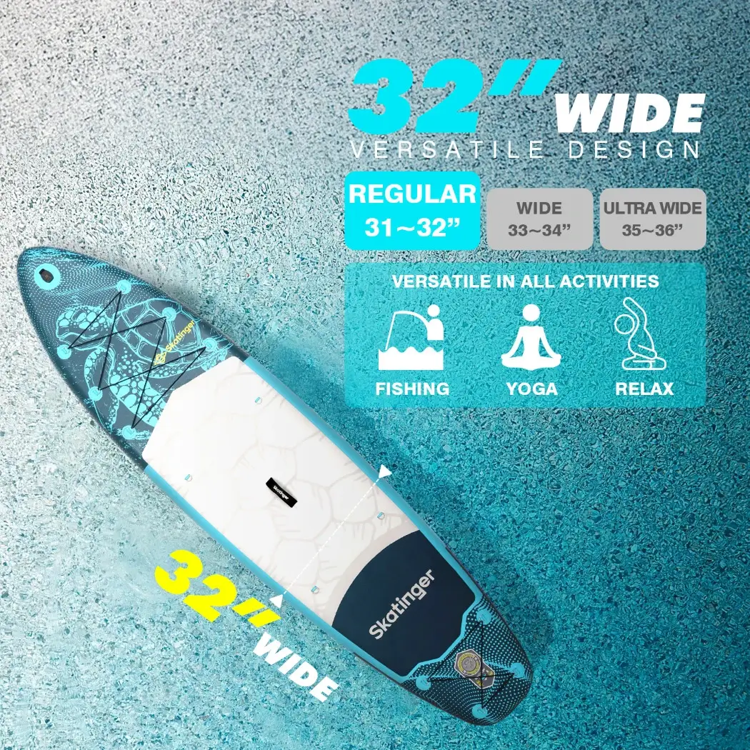 Skatinger Turtle Ocean 320x81x15 (Allround) SUP Board - Afbeelding 5