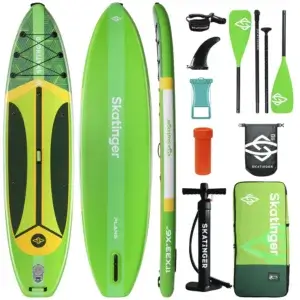 Skatinger PLANS green 11'x33"x6" (Allround) SUP Board