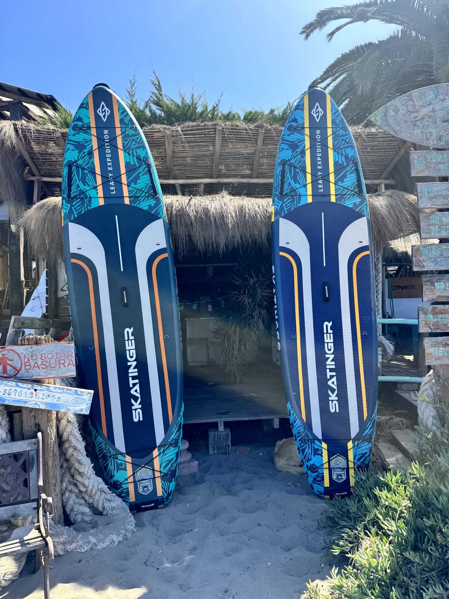 Skatinger Leafy Expedition Blue 350x89x15 (Touring) SUP Board
