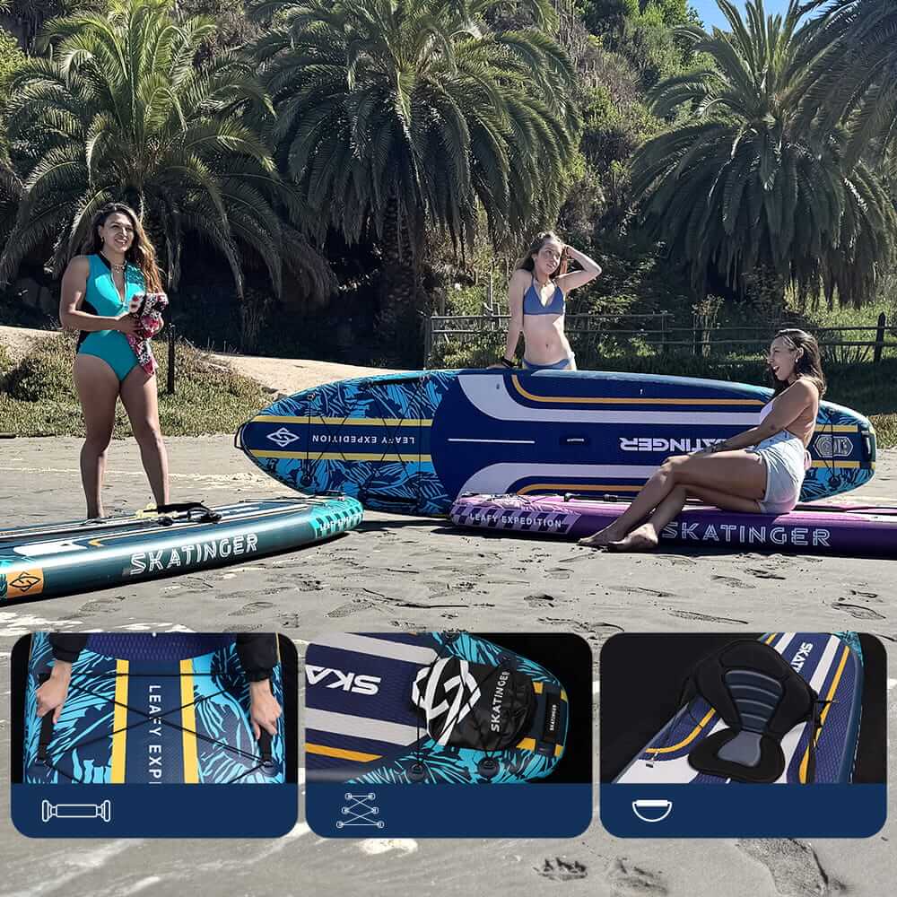 Skatinger Leafy Expedition Blue 350x89x15 (Touring) SUP Board