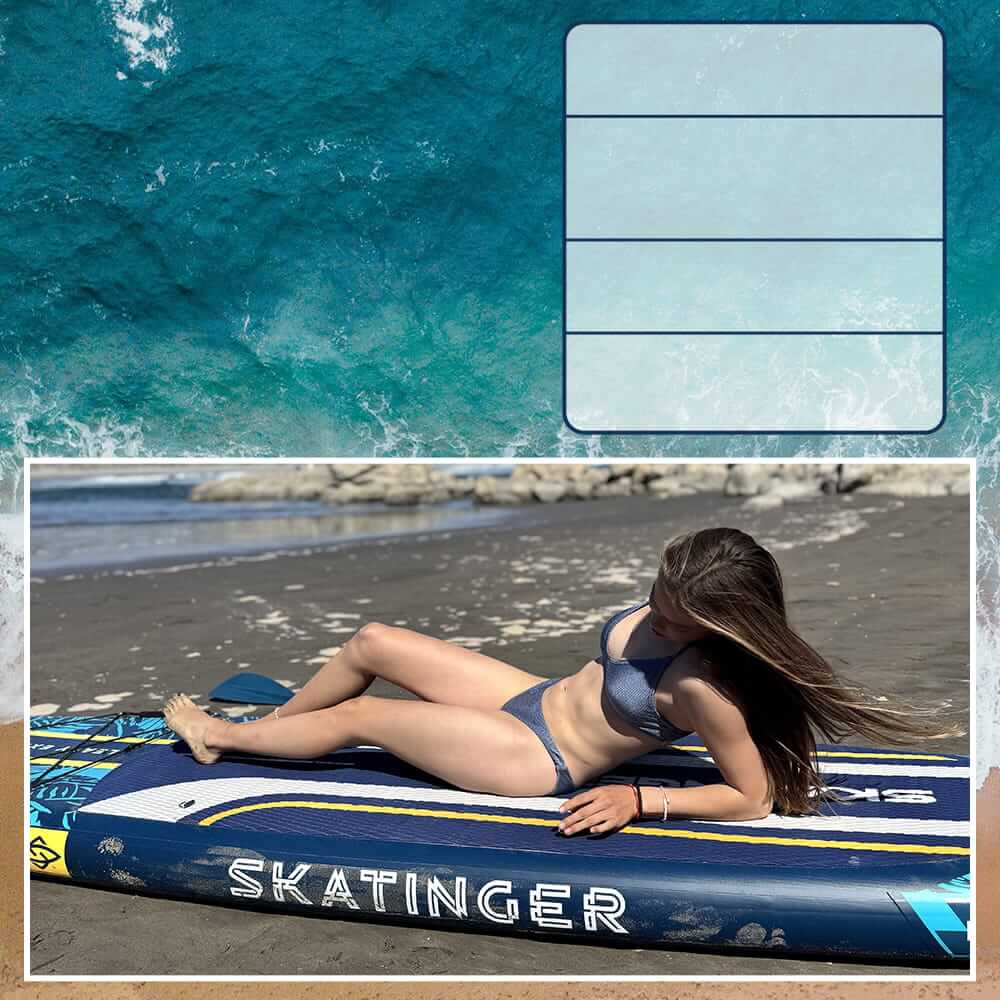 Skatinger Leafy Expedition Blue 350x89x15 (Touring) SUP Board