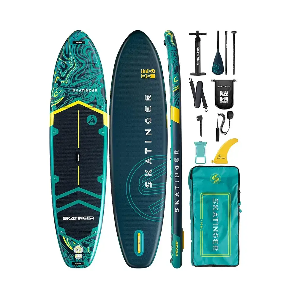 Skatinger Prana Dark Blue 11’6″*35″*6″ (Yoga) SUP Board