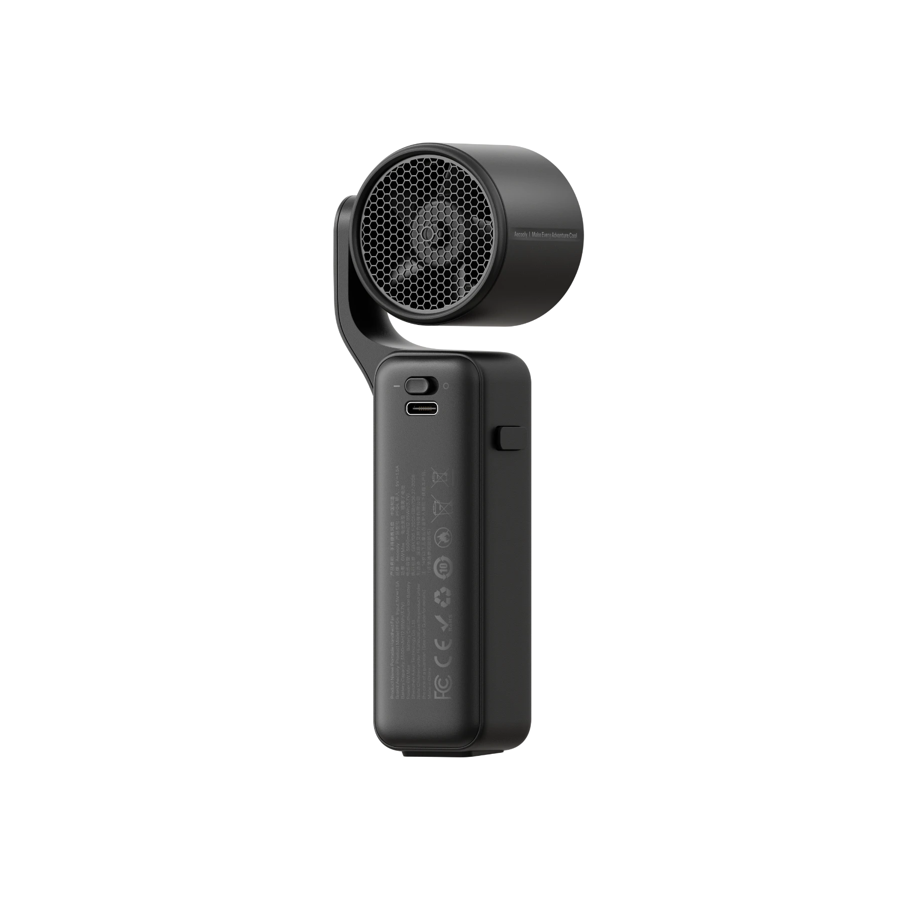 Aecooly AirGimbal Draagbare Handventilator - Zwart