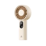 Aecooly Halo 03 Draagbare Handventilator – Beige (witte achtergrond) Aecooly Halo 03 Draagbare Handventilator - Beige