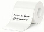 Niimbot Labels/Etiketten B3S/K3/B31 - 70x100mm - 290 vellen - Wit
