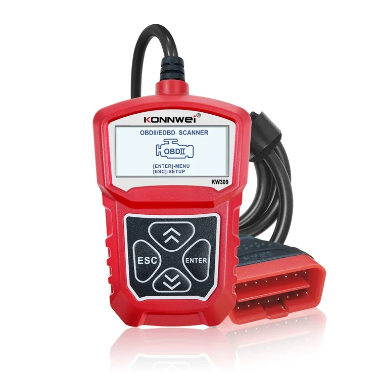 Konnwei kw309 obd2 scanner foutcodes en im readiness