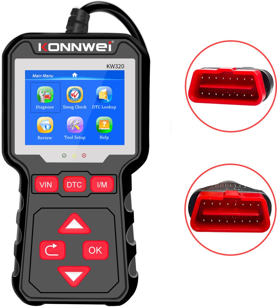 Konnwei kw320 universele obd2 scanner live data en emissietest 3