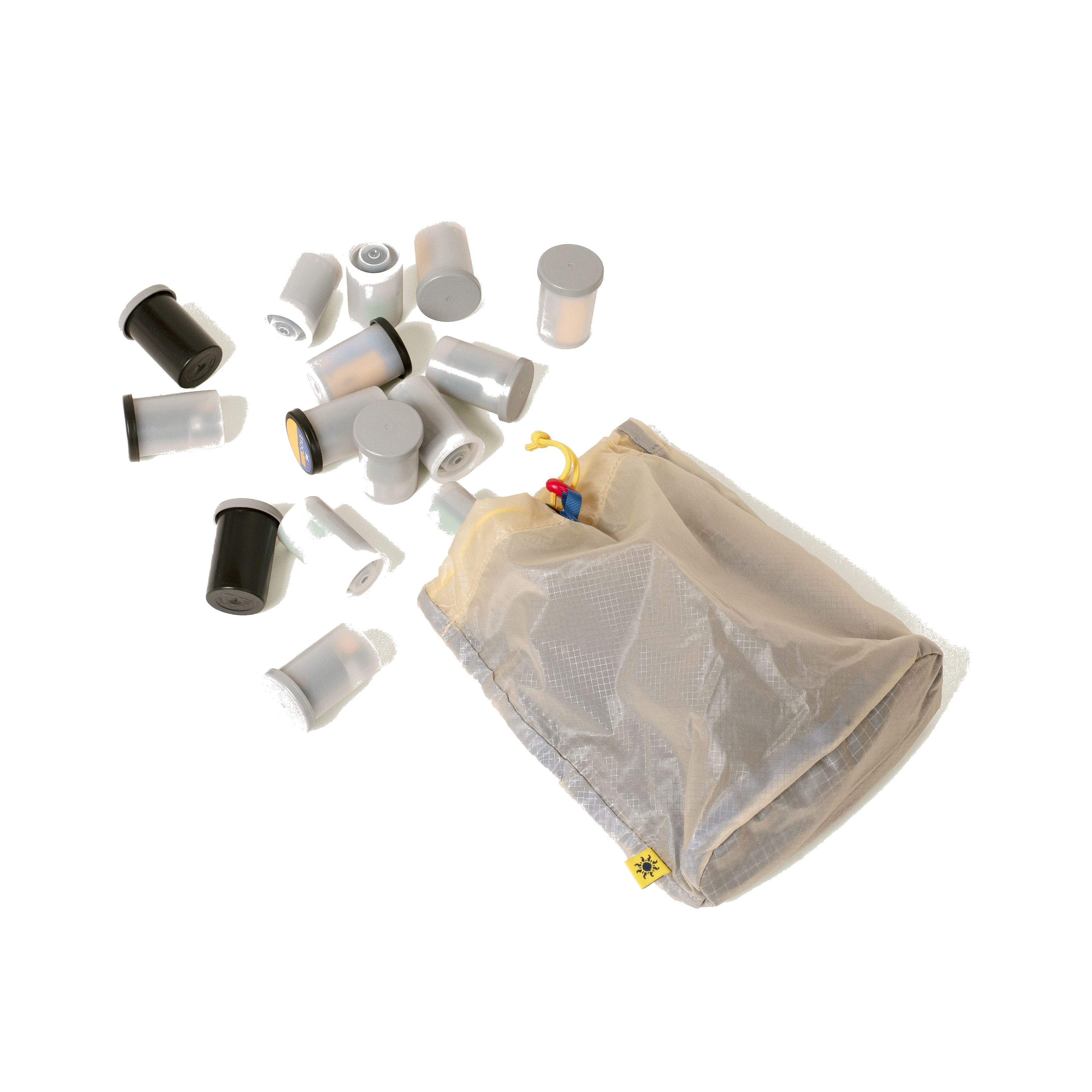 Long weekend film pouch for 5 rolls creme multicolor