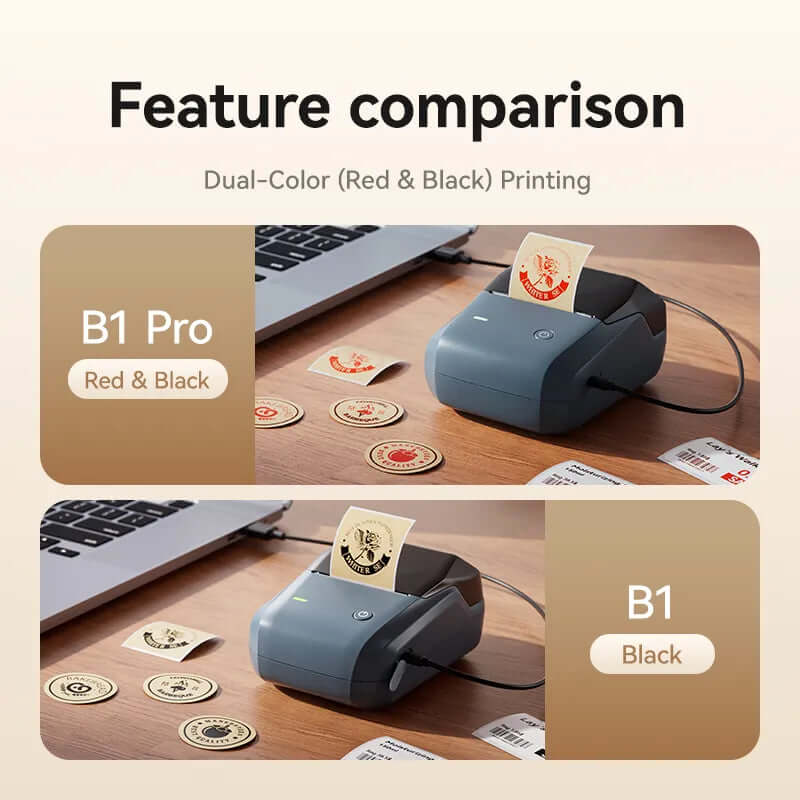 Niimbot B1 Pro - Labelprinter- Printbreedte 20-50mm - 300dpi - Grijs