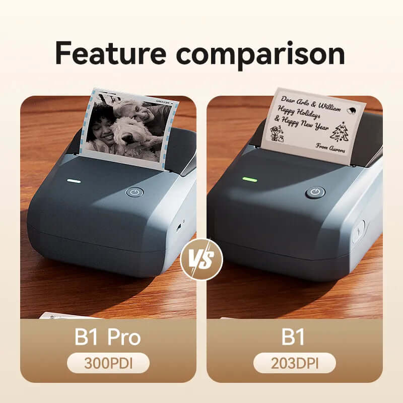 Niimbot B1 Pro - Labelprinter- Printbreedte 20-50mm - 300dpi - Grijs