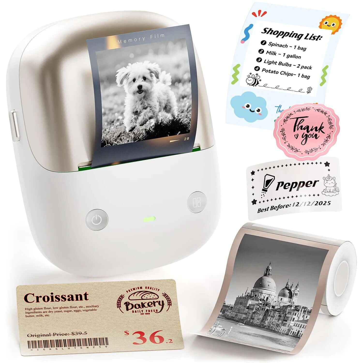 Niimbot B2 Pro - Labelprinter - Printbreedte 20-50mm - 300dpi - Goud