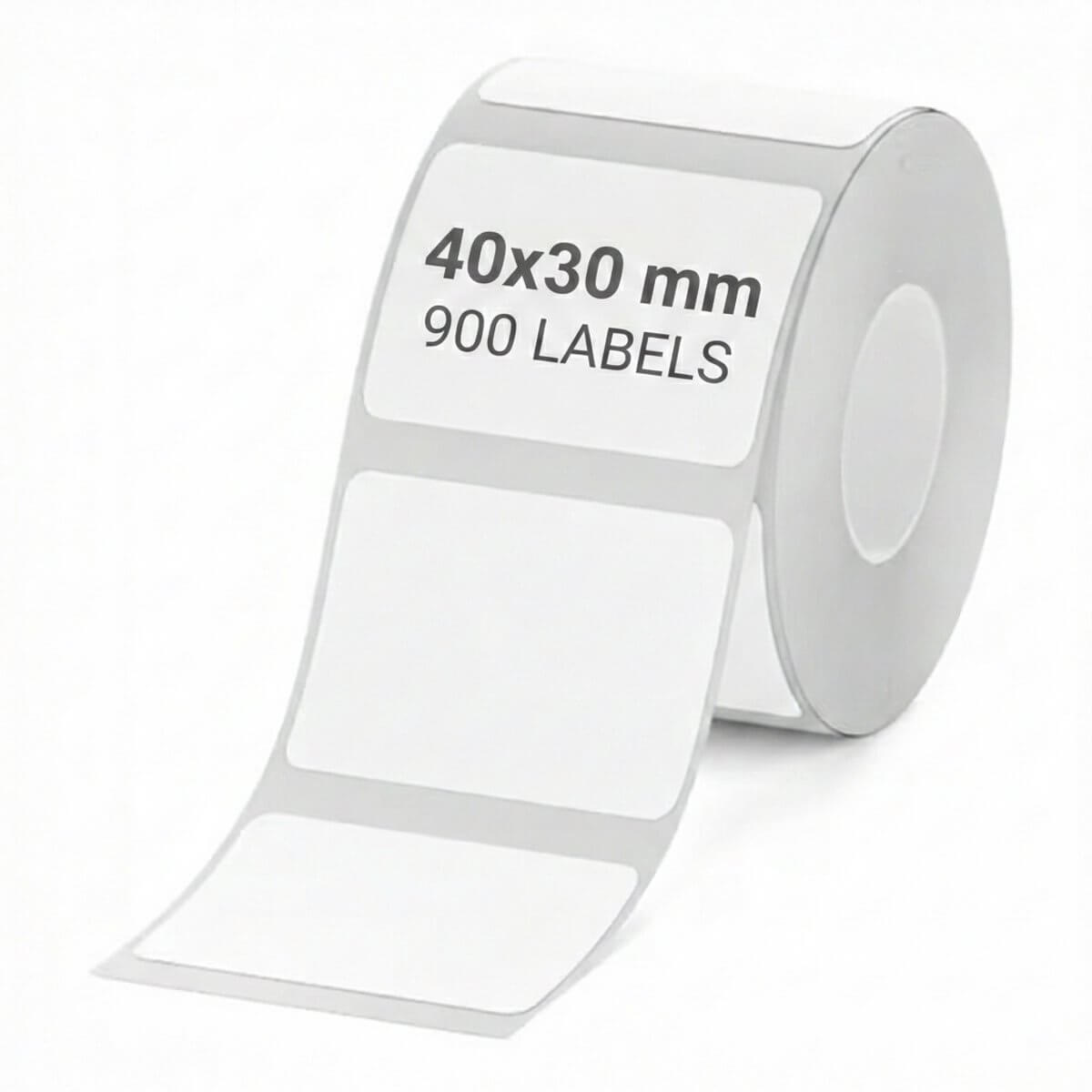 Niimbot Labels/Etiketten B21/B1/B3S/K3/K2/B31 - 40x30mm - 900 vellen - Wit