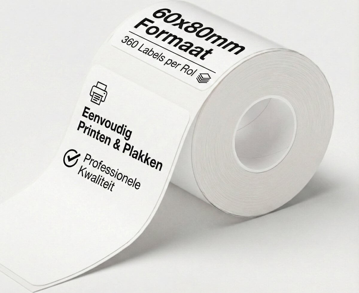 Niimbot Labels/Etiketten B3S/K3/B31 - 70x100mm - 290 vellen - Wit