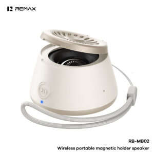 Remax rb mb02 bluetooth speaker 5w magnetisch met houder paars 4