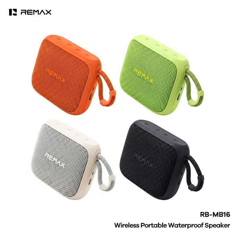 Remax rb mb16 bluetooth speaker draagbaar waterbestendig beige 2