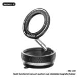 Remax rm c51 telefoonhouder auto magnetisch zuignap draaibaar zwart