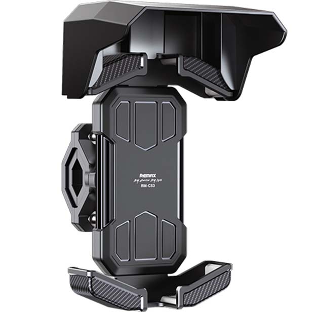 Remax RM C53 Telefoonhouder fiets Zonnescherm Regenbestendig Zwart