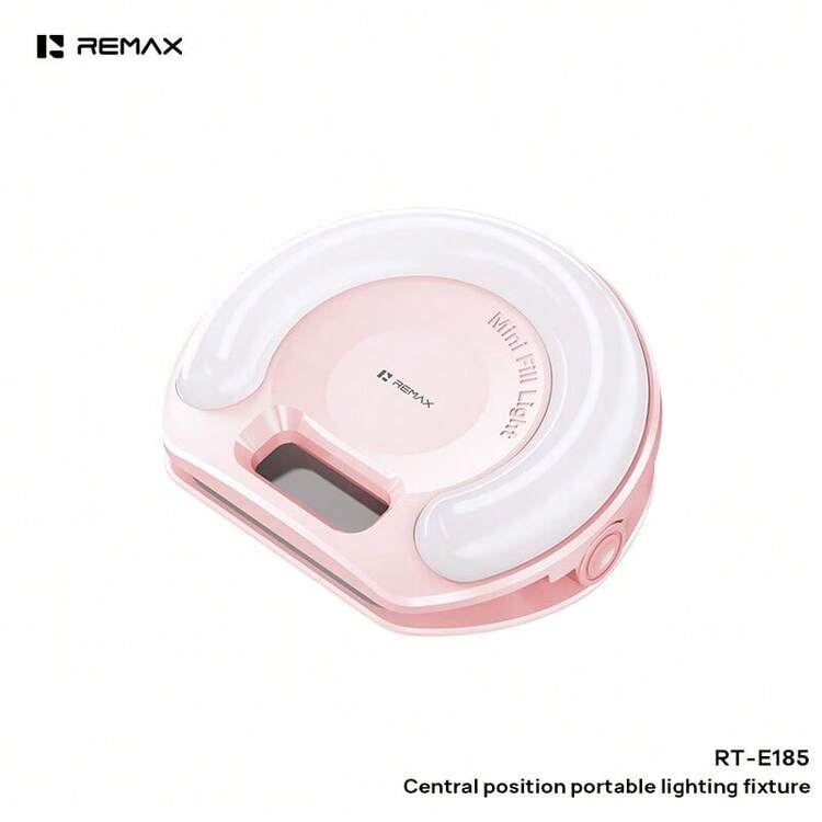 Remax rt e185 mainstage opnamelamp draagbaar roze