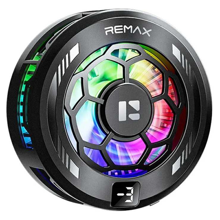 Remax rt f13 telefoonkoeler magnetische clip zwart