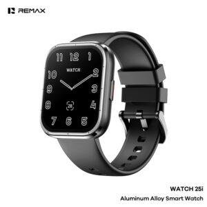 Remax watch25i smartwatch aluminium behuizing zwart