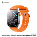 Remax watch31 smartwatch ai 4gb ip68 bellen via bluetooth oranje 2