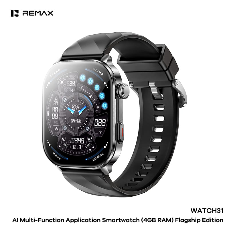 Remax watch31 smartwatch ai 4gb ip68 bellen via bluetooth oranje